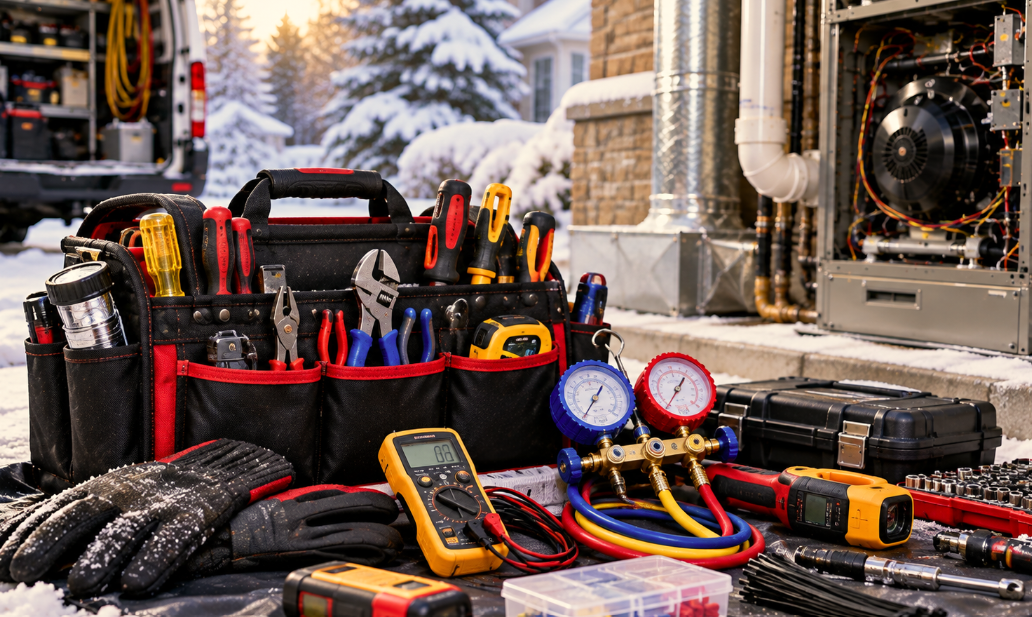 What Does an HVAC Apprentice Do on a Winter Furnace Call?